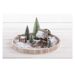 Ogródek zimowy z sarenkami